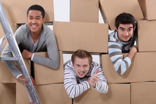 Removal team planning a move in Cudham village