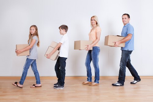 Local packing team preparing household items for a move in Cudham