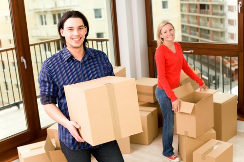Organized commercial storage space for business inventory